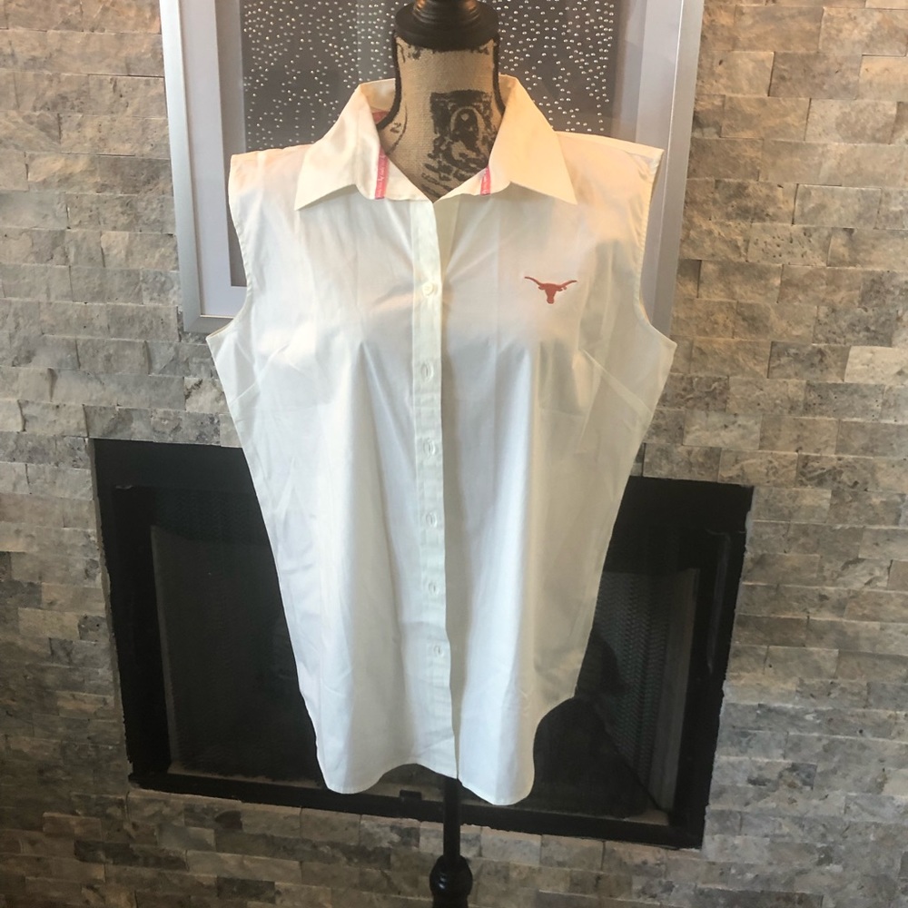 🤘🏻 Texas Longhorns 🤘🏻 Sleeveless button-up